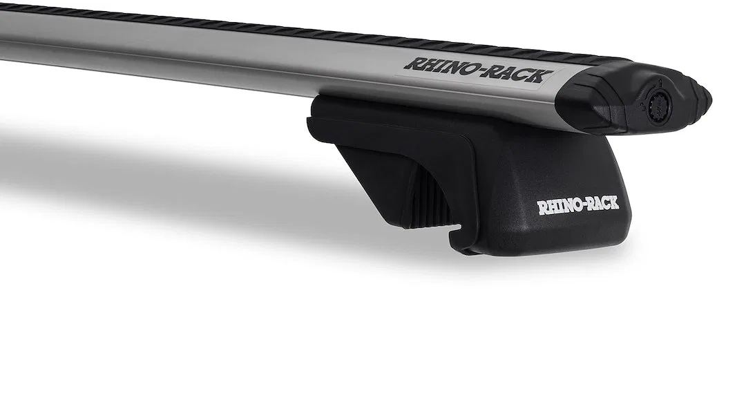 JB1609 – RHINO RACK Roof Rack, Direct Fit Black With Two Roof Rack Cross Bar/ One Roof Rack Mounting Kit 50 Inch Leng...